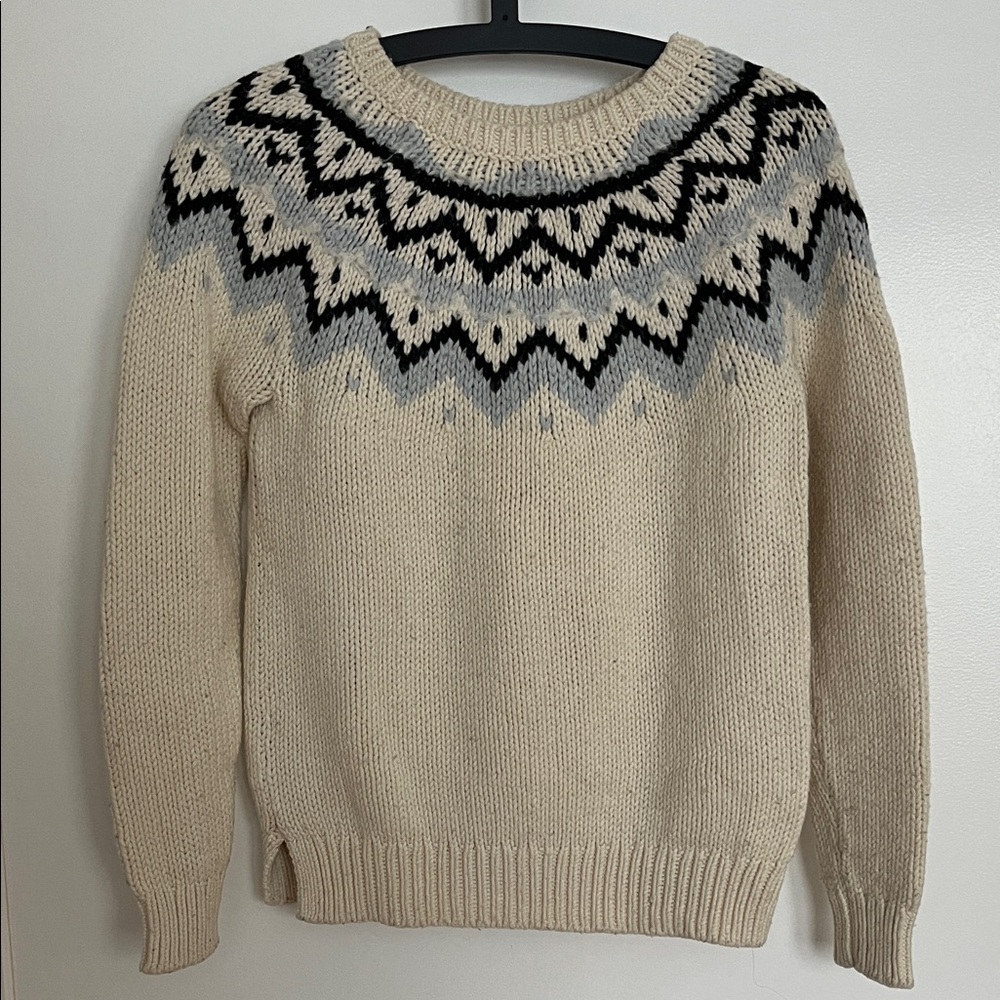 Loft Cream Knit Sweater